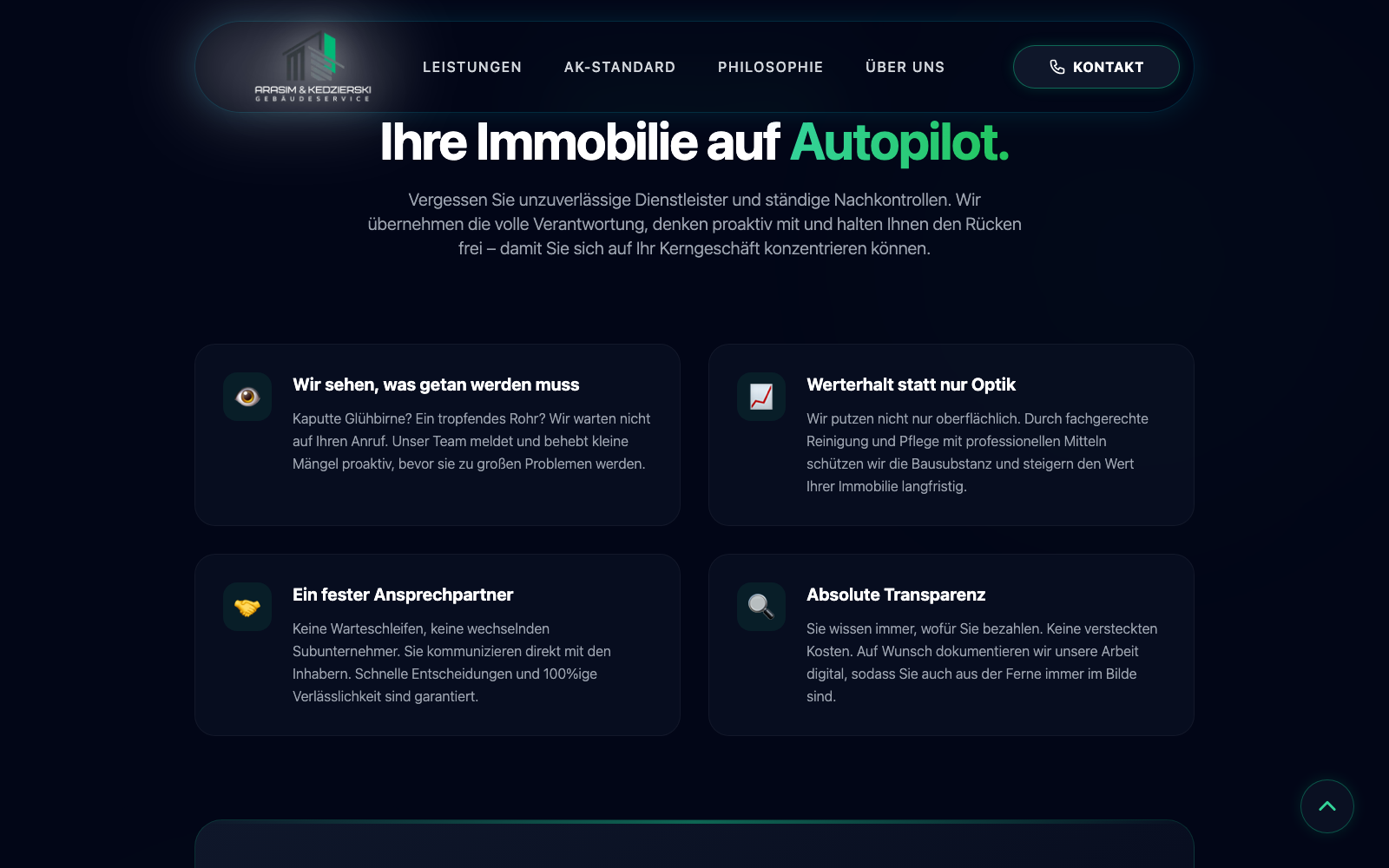 AK-Standard — “Property on autopilot” and four value pillars